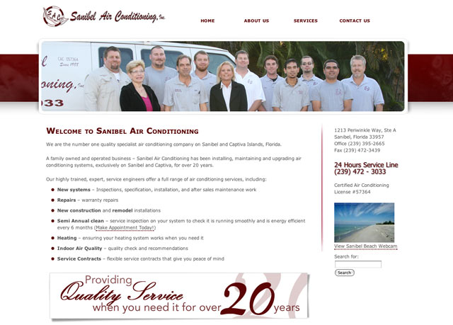 New Website Launch | Sanibel Air