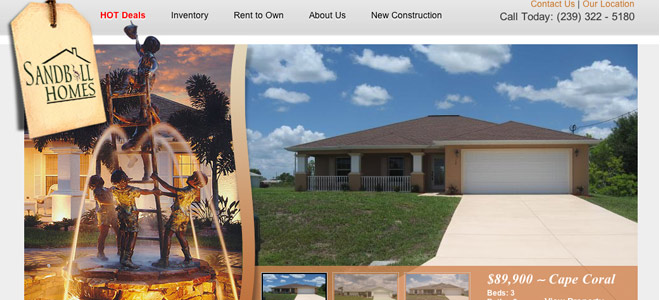 New Website Launched - Sandbill Homes