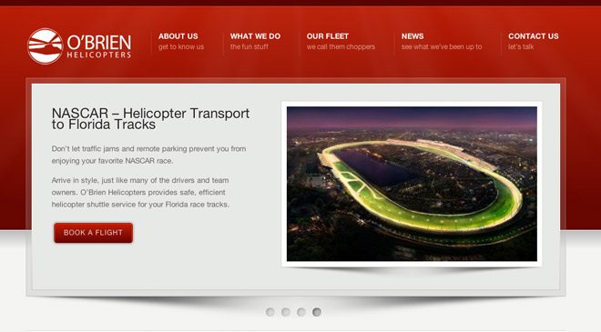New Website Launched - O'Brien Helicopters